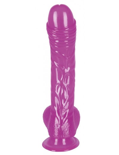 Фиолетовый фаллоимитатор Ready Mate - 19 см.