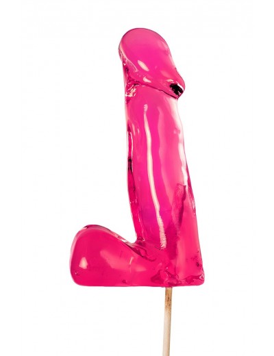 Розовый леденец  Пенис Bubble Gum  со вкусом бабл-гам