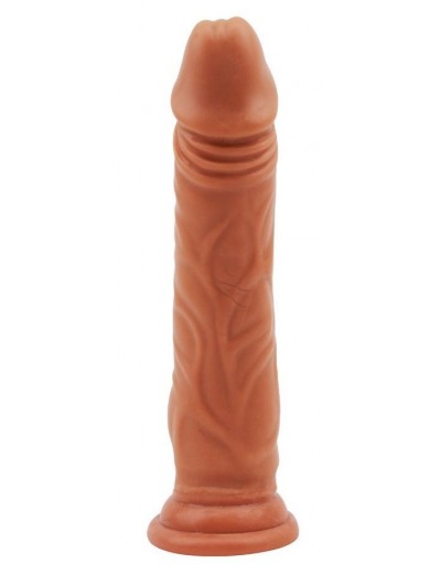 Кофейный фаллоимитатор Lascivious Dildo - 21,4 см.