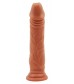 Кофейный фаллоимитатор Lascivious Dildo - 21,4 см.