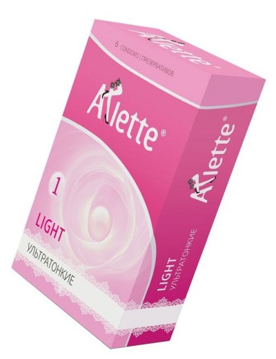 Ультратонкие презервативы Arlette Light - 6 шт.