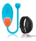 Голубое виброяйцо с черным пультом-часами Wearwatch Egg Wireless Watchme
