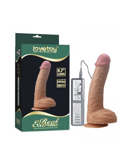 Кофейный вибратор Real Extreme Extra Girth 8.7 - 22 см.