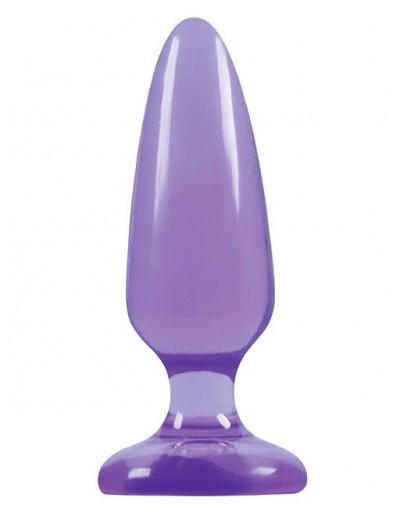 Фиолетовая средняя анальная пробка Jelly Rancher Pleasure Plug Medium - 12,7 см.