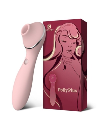 Розовый мембранный вибростимулятор клитора Polly Plus - 16,8 см.