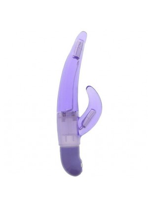 Фиолетовый вибратор для G-стимуляции GOOD VIBES G-VIBE - 16 см.