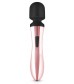 Черно-розовый вибромассажер Nouveau Curve Massager - 21 см.