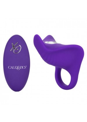 Фиолетовое перезаряжаемое эрекционное кольцо Silicone Remote Orgasm Ring