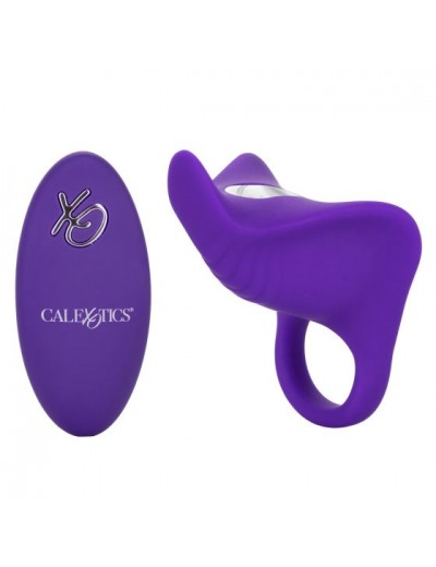 Фиолетовое перезаряжаемое эрекционное кольцо Silicone Remote Orgasm Ring