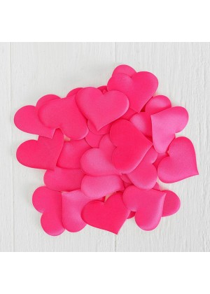 Набор розовых декоративных сердец - 25 шт.