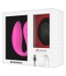 Розовый вибратор для пар с черным пультом-часами Weatwatch Dual Pleasure Vibe