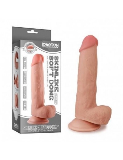 Телесный фаллоимитатор Skinlike Soft Cock 7 - 18,4 см.