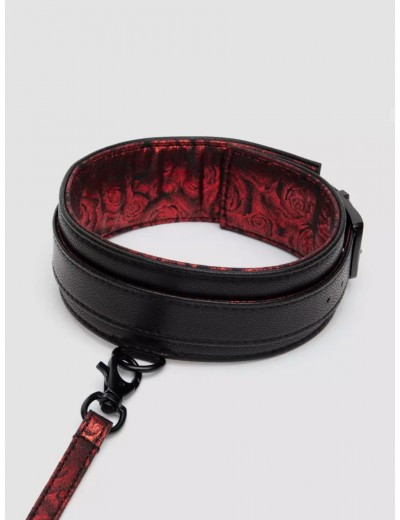 Стильный ошейник с поводком Reversible Faux Leather Collar and Lead