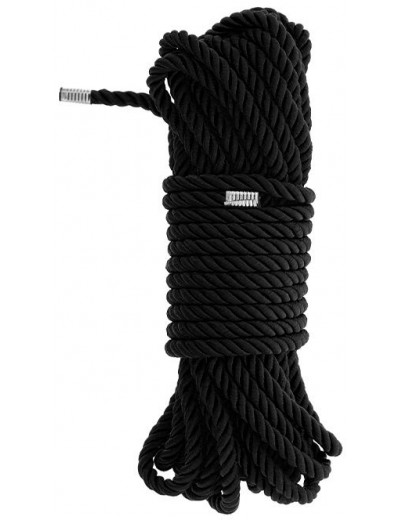 Черная веревка для бондажа BONDAGE ROPE - 10 м.