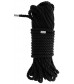 Черная веревка для бондажа BONDAGE ROPE - 10 м.