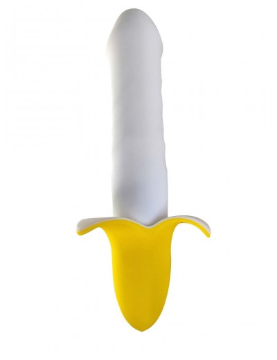Мощный пульсатор в форме банана Banana Pulsator - 19,5 см.