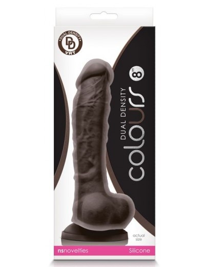 Коричневый фаллоимитатор Dual Density 8 Dildo - 25,4 см.