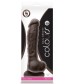 Коричневый фаллоимитатор Dual Density 8 Dildo - 25,4 см.