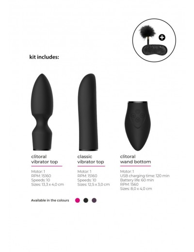 Черный эротический набор Pleasure Kit №4