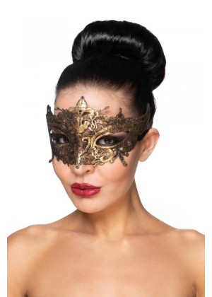 Золотистая карнавальная маска  Каф 