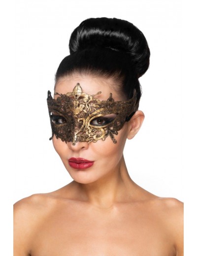 Золотистая карнавальная маска  Каф