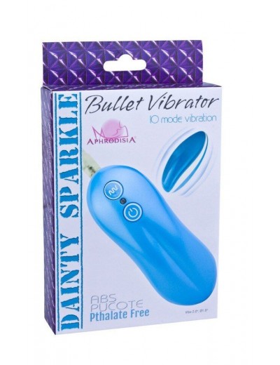 Голубое виброяйцо Bullet Vibrator 10 mode