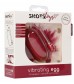 Красное гладкое виброяйцо Vibrating Egg - 8 см.