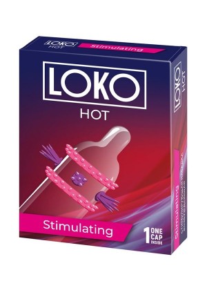 Стимулирующая насадка на пенис LOKO HOT с возбуждающим эффектом