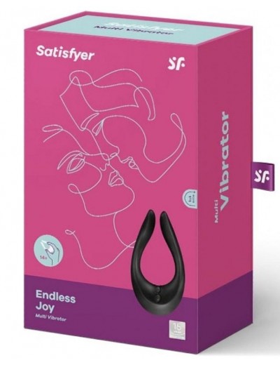 Чёрный многофункциональный стимулятор для пар Satisfyer Endless Joy