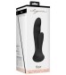 Черный вибратор G-Spot and Clitoral Vibrator Flair - 17,5 см.