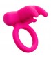 Розовое перезаряжаемое кольцо Silicone Rechargeable Triple Clit Flicker
