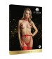 Эффектный комплект Jingle Glitter Nipple Stickers and Stockings: чулки и пэстисы