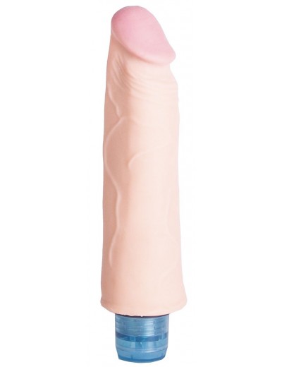 Телесный вибромассажёр Vibro Realistic Cock Dildo - 19 см.