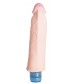 Телесный вибромассажёр Vibro Realistic Cock Dildo - 19 см.