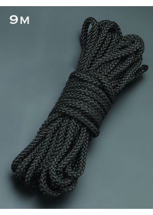 Черная веревка для связывания - 9 м.