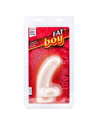 Изогнутый дилдо Fat Boy - 17 см.
