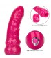 Розовый вибратор-реалистик с блестками Naughty Bits Lady Boner Bendable Personal Vibrator - 20 см.