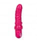 Розовый вибратор-реалистик с блестками Naughty Bits Lady Boner Bendable Personal Vibrator - 20 см.