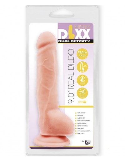 Телесный фаллоимитатор-реалистик Dual Density Dildo - 23 см.