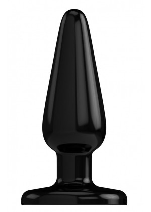 Черная коническая анальная пробка Basic 3 Inch - 7,6 см.