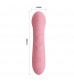 Нежно-розовый перезаряжаемый вибромассажер Candice - 14,2 см.