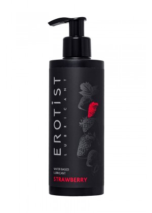 Лубрикант на водной основе Erotist Strawberry с ароматом клубники - 250 мл.