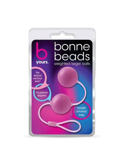Розовые вагинальные шарики Bonne Beads