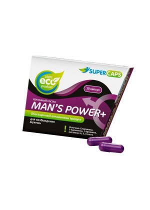 Капсулы для мужчин Man s Power+ с гранулированным семенем - 10 капсул (0,35 гр.)