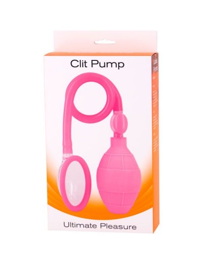 Розовая помпа для клитора CLIT PUMP