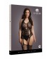 Непрозрачный боди-комбинезон Lace Suspender Bodystocking