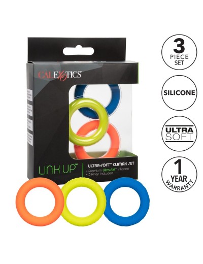 Набор из 3 эрекционных колец Link Up Ultra-Soft Climax Set