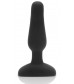 Анальная вибропробка чёрного цвета NOVICE REMOTE CONTROL PLUG BLACK - 10,2 см.