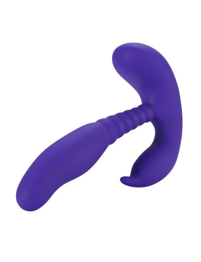 Фиолетовый стимулятор простаты Anal Pleasure Dual Vibrating Prostate Stimulator - 13,5 см.