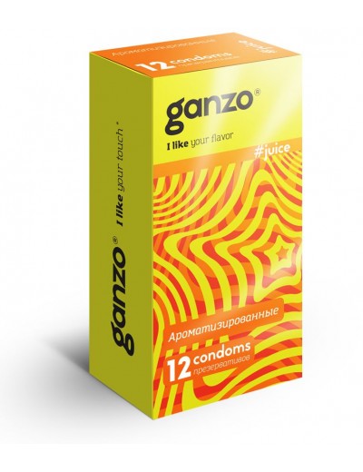 Ароматизированные презервативы Ganzo Juice - 12 шт.